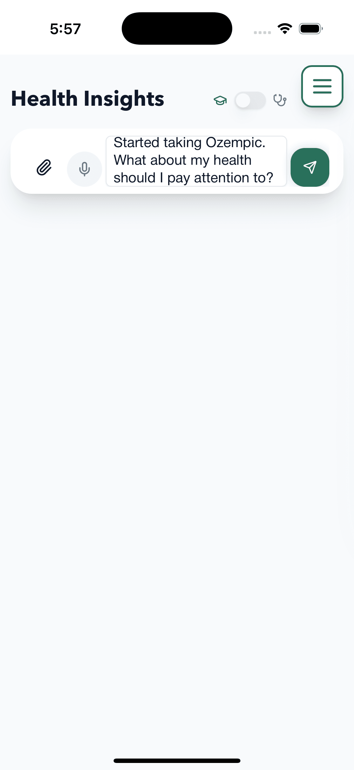 Ask anything about your health - 1 of 9